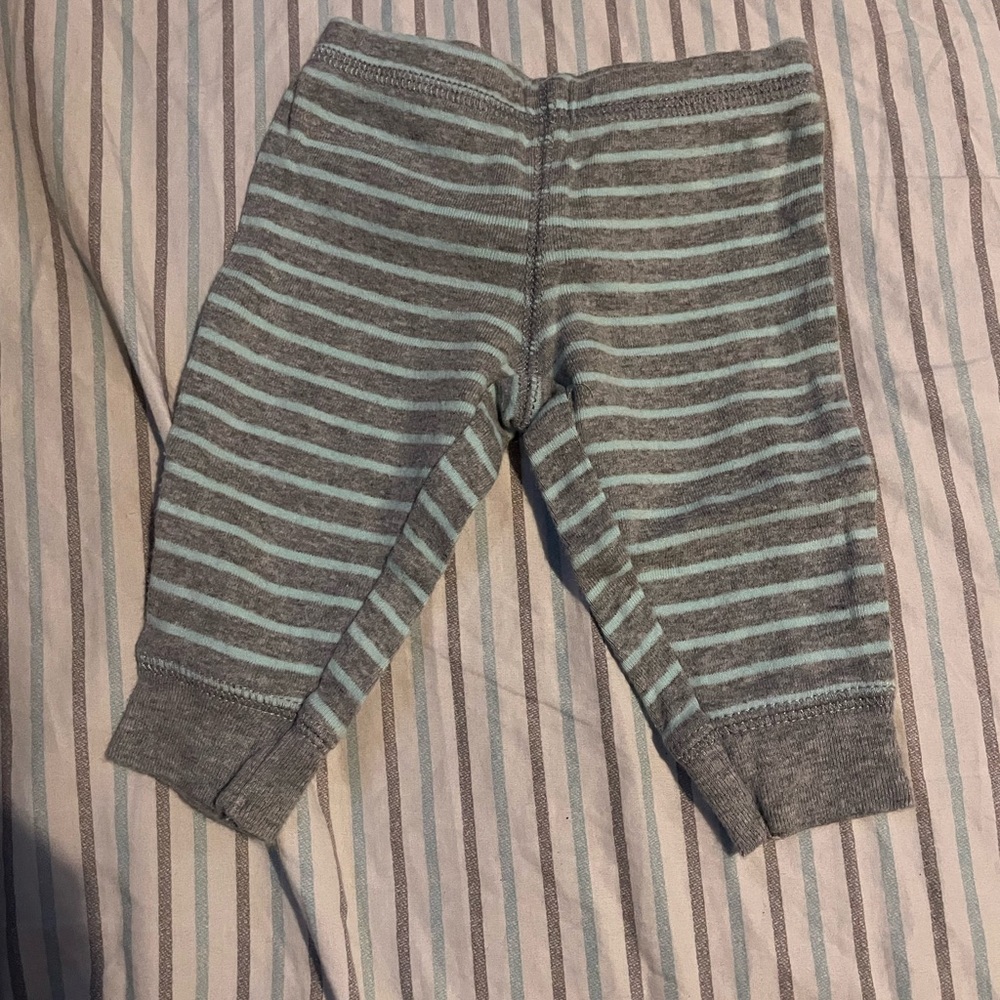 Carter's Gray and Blue Striped Leggings